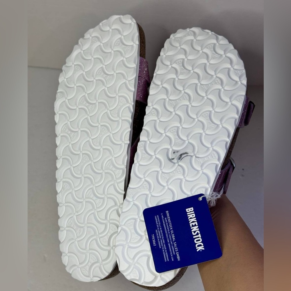Birkenstock Women's Slide Sandal Yao Balance II Sparkle Lavender Size 42 - Picture 8 of 9